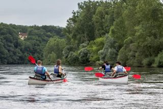 Descente en canoë sur la rivière Dordogne
